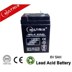 Maintenance Free 6v 5ah Sealed Lead Acid Battery Storage