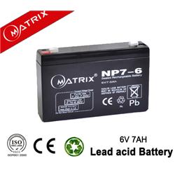 Rechargeable Sealed Lead Acid Battery 6V 7AH Explosion Proof