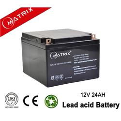 Power Storage 12V 24AH Sealed Lead Acid Batteries High Performance