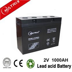 Deep Discharge 2v 1000ah Battery