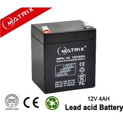 Lead Acid Security Battery 12V 4AH Rechargeable