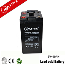 Matrix 2V400AH sealed rechargeble battery